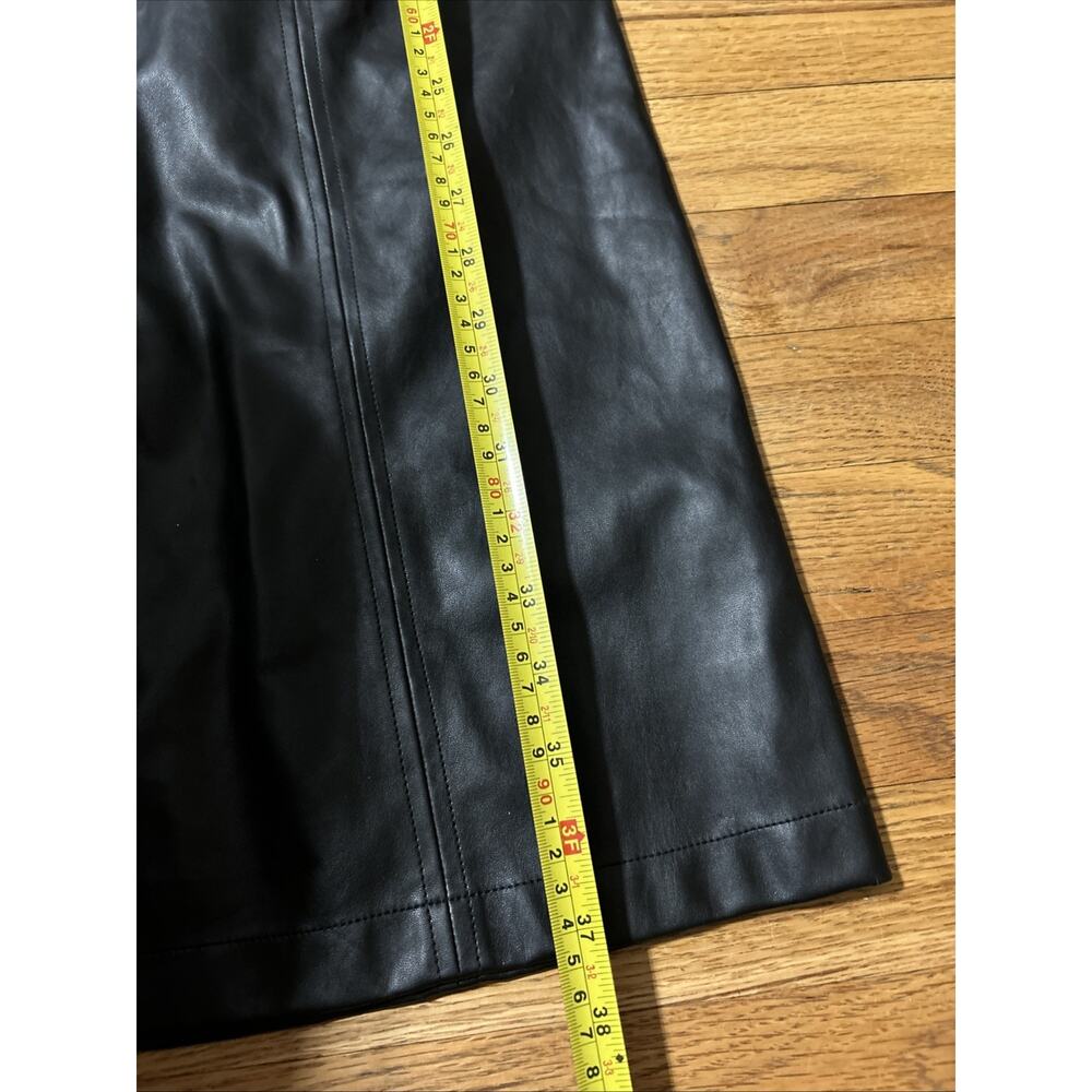 G By Giuliana Faux Leather Dress Women's Size 6 Minimalist 90s Corporate Modern - Picture 4 of 6